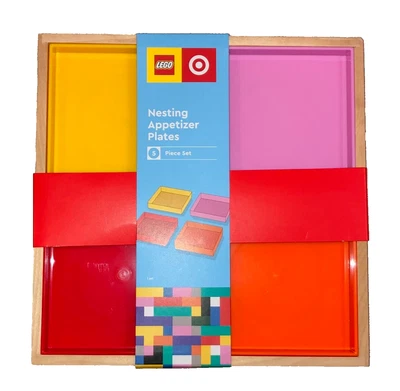 LEGO Square Nesting Charcuterie Colorful 5 Pc 4 Color Target Exclusive New