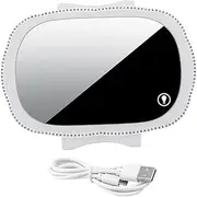 HEALLILY LED Car Mirror Visor Touch Activated Vanity Mirror with LED Light for Cars Trucks Durable Design Replacement for Broken Mirrors