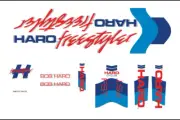 Haro 1986 FST decal set red on white