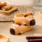 Capybara Cartoon Shaped Ceramic Seasoning Hot Pot Flavor Dish Ink Dish Gift _yi