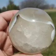 Druzy Agate Sphere Ball Orb 57.4mm, 266g