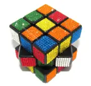 Bling Rubik's Cube AUSTRIAN CRYSTALS Playable Rubix Speed Crystallized Bedazzled