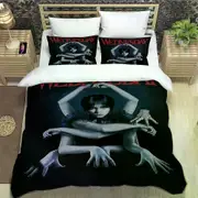 v1174 Bed Sheets Wednesday A-ddams Bedding Set Duvet Cover Bed Set Quilt Cover Pillowcase Comforter king Queen Size Boys Adult Bedding 3-Piece Bedding