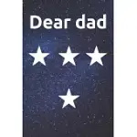DEAR DAD: DEAR DAD GRIEF JOURNAL GRIEVING THE LOSS OF DAD
