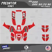 Graphics Kit for DRR DRX50 DRX70 DRX90 Predator Series - Red