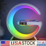 GLamp Wireless Charger RGB LED Night Light Control Bluetooth Speaker Alarm Clock