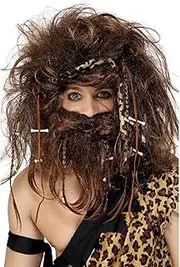 Smiffys Crazy Caveman Set - Brown