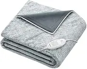 Beurer Super Cosy Heated Throw, Charcoal Grey