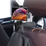 Baseus Universal Car Seat Back Headrest Mount Holder Hook for 4-6.5 inch Phones