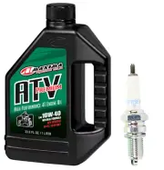 Oil Change Kit Kawasaki Tecate 4 KXF250A ATV NGK Spark Plug Tune Up Kit