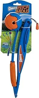 ChuckIt! Fetch & Fold 25M Dog Ball Launcher, 25" Length, Includes Medium Ball (2.5") for Dogs 20-60 Pounds