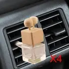4 Pieces Car Perfume Bottle Bottles Empty Car Accessory Essential Perfume for