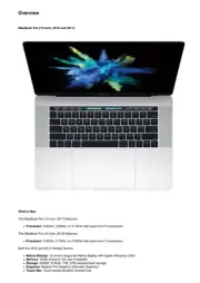 Apple MacBook Pro 15-inch 2016 and 2017 Technician Guide Service Manual