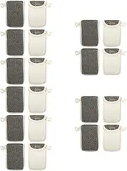 Baluue 5sets Shower Soap Pouch Soap Saver Bag Holder Bar Savers Pouch Home Accessory Wall Hanging 4pcs*5