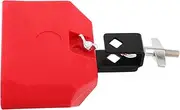 BAZEITFLOW Multi-use Drum Percussion Accessory Red Cowbell for Drum Set Marching Band
