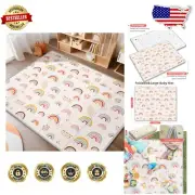 XL Baby Play Mat 79" x 71" - Non-Toxic, Easy Clean Foam Mat for Toddlers