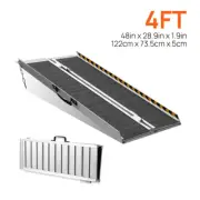Wheelchair Ramp Folding Aluminium Anti Slip Loading Ramp Access Threshold 122cm