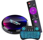 CHROX Android 13.0 TV Box, H96max 4GB+64GB with RK3528 64-Bit Quad Core ARM Corte-A55 Supports 2.4G 5G Dual Wifi/8K/4K/3D/USB 3.0/H.265 Smart TV Boxes,4gb+32gb