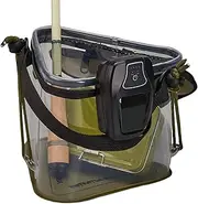 Live Bait Bucket- 290g Convenient Foldable Bait Bucket with Aeration Hole | Multipurpose Folding Live Fish Bait Storage Bucket, Portable Transparent Organize for Professional Angler