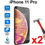 x2 Tempered Glass 9H Guard screen protector for Apple iPhone 11 PRO front