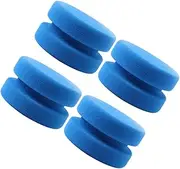 GANAZONO 5Pcs Double Sided Cleaning Sponges Car Maintenance Waxing and Polishing Tools for Kitchen and Bathroom Extra Thick High Absorbency Rippled Surface for Dirt Removal