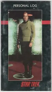 Classic Star Trek TV Series Captain Kirk Personal Log NoteBook 1991 NEW UNUSED