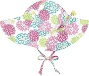 [green sprouts] i play. Fun Brim Sun Protection Hat-Aqua Coral Reef