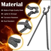 Blacksmith 5/8-inch Bolt Jaw Tongs Anvil Vise Forge Tongs for Railroad Spikes