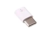 Raspberry Pi 4 USB Adapter, Female Micro USB To Male USB-C, White