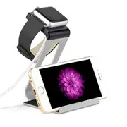 Color: Gold - Apple iWatch and iPhone a Dual Charging Stand