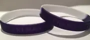 Fremantle Dockers AFL Team Coloured Rubber Wristbands * 2 Per Packet