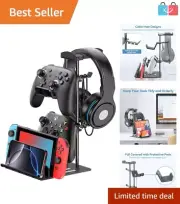 Universal Headset and Controller Storage Organizer - Easy Assembly & Tidy Cables