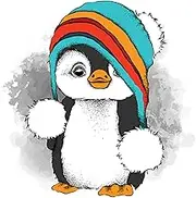 WOWDECOR Diamond Painting Penguin Baby Animals Full Drill, DIY 5D Diamond Art Kit Embroidery Mosaic 30x30cm