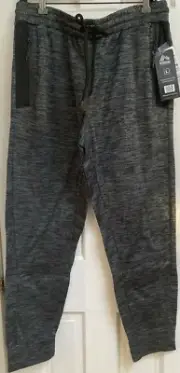 NWT RBX MEN TAPERED BLACK/GRAY JOGGER PANTS STYLE CRM7085 SIZE LARGE $78