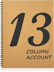 13 Column Ledger Book 8.5 * 11Inch Account Book Notebook Columnar Pad Columnar P