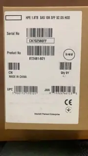 NEW HPE 872481-B21 872738-001 1.8TB SAS 10K 12Gb/s 2.5" 512E HDD Hard Drive