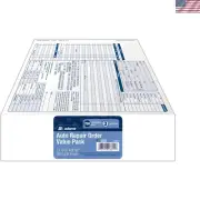 Garage Repair Order Forms, 8.5 x 11 Inch, 3 Parts, 250-Count, White and Canar...