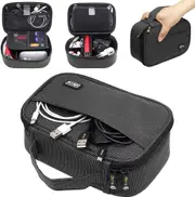 Travel Cables Organiser Carrying Case Power Cords Phone Battery Chargers Bag