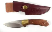 Tassie Tiger Knives, Skinning, Hunting Knife, Fixed Blade with Leather Sheath