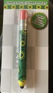 Stylus Pens for Touch Screens Crayon GREEN Great For Kids Or Seniors