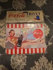 1998 Coca-Cola Nostalgia Collectible Trivet - Woman W/ Coke