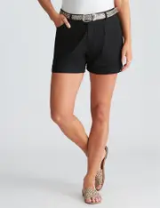 [Crossroads] Crossroads Belted Short 12 BLACK