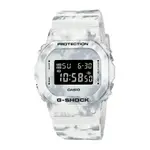 CASIO 卡西歐 G-SHOCK 男冰凍森林系列雪花迷彩雙顯錶(DW-5600GC-7)