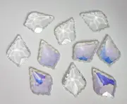 5x 38mm Crystal Suncatcher Baroque Starflake french cut prendant prism bead