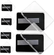 PAMINGONO Acrylic Nail Display Box with Double Sided Tape Manicure Set Organizer for Press on Nails and Tools