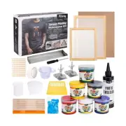 Pllieay 62PCS Complete Screen Printing Kit Include Fabric Screen Printing Ink...