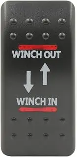 Switch Boss Winch In/Out Rocker Switch Cover Only - Red