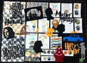 Harry Potter Scrapbook Kit! Project Life, Paper, die cuts, Hogwarts Universal St