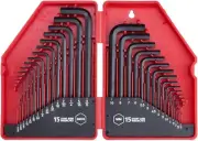 30-Piece Premium Hex Key Allen Wrench Set SAE and Metric Assortment L Shape