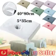 Half Massage Table Face Hole Towel Sheet Beauty Pure Cotton SPA Salon Bed Cloth